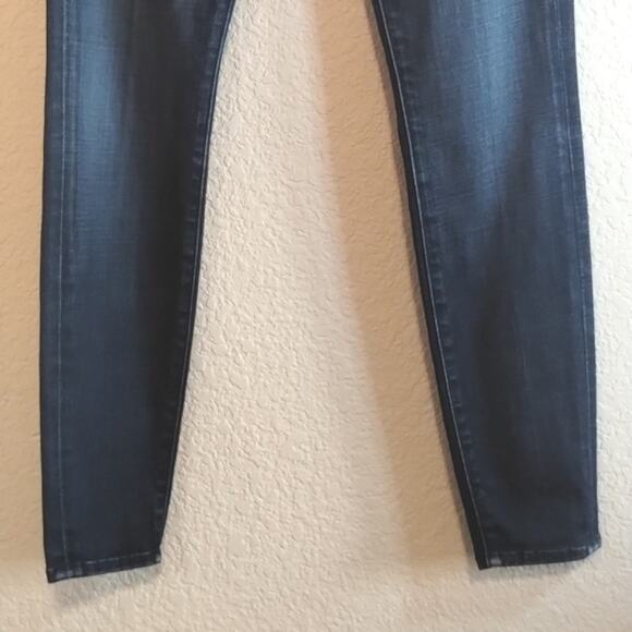 Good American NEW Good Waist Compression Dark Wash Skinny Straight Jeans 24 - Picture 4 of 16